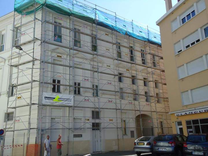 Montage échafaudage, Privas